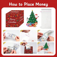 HKM-319379 Creative Christmas Money Box for Cash Gifts – Unique Surprise Pull-Out Design for Holidays, Parties, and Birthdays