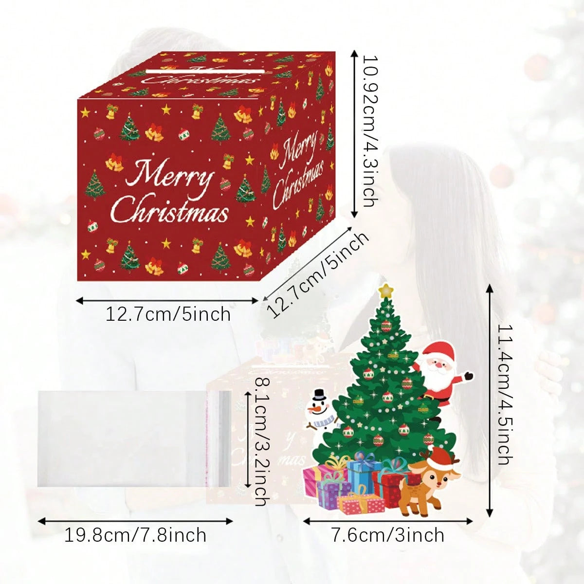 HKM-319379 Creative Christmas Money Box for Cash Gifts – Unique Surprise Pull-Out Design for Holidays, Parties, and Birthdays