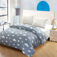 HKM-319571 Cotton Quilt Cover with Floral Plant Pattern - Soft and Skin-Friendly Bed Linen