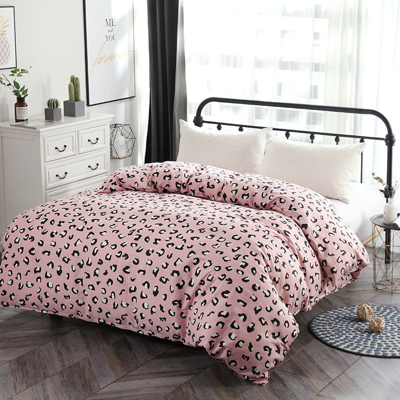 HKM-319571 Cotton Quilt Cover with Floral Plant Pattern - Soft and Skin-Friendly Bed Linen