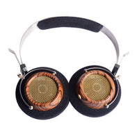 HKM-319635 Olive Wood Wired Headset with 3.5mm Plug and 1.2m Cable