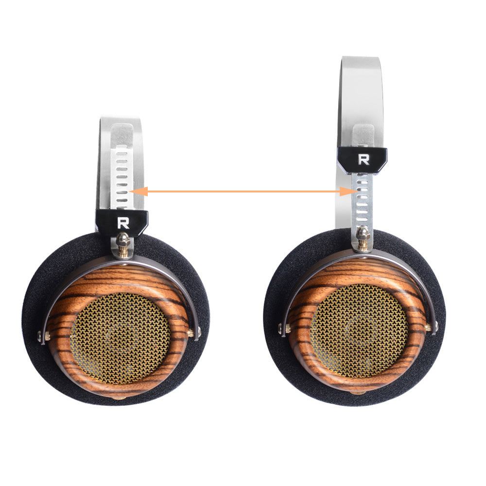 HKM-319635 Olive Wood Wired Headset with 3.5mm Plug and 1.2m Cable