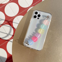 HKM-319827 Stylish Laser Rabbit Chain Mobile Phone Case for Various iPhone Models
