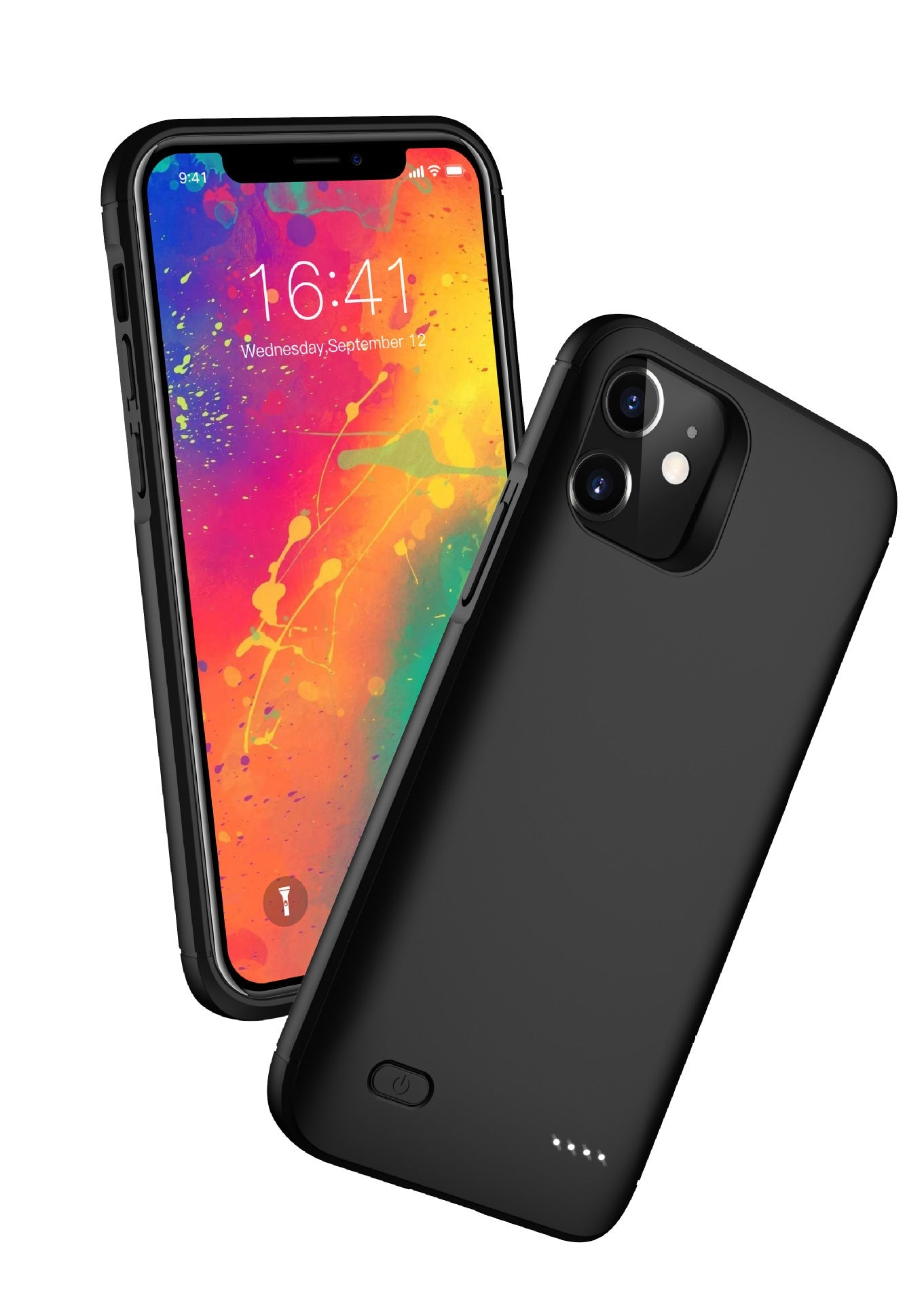 HKM-319955 Large-Capacity Charging Case for Apple 12 Series with Multi-U Port Output and Back Clip Battery
