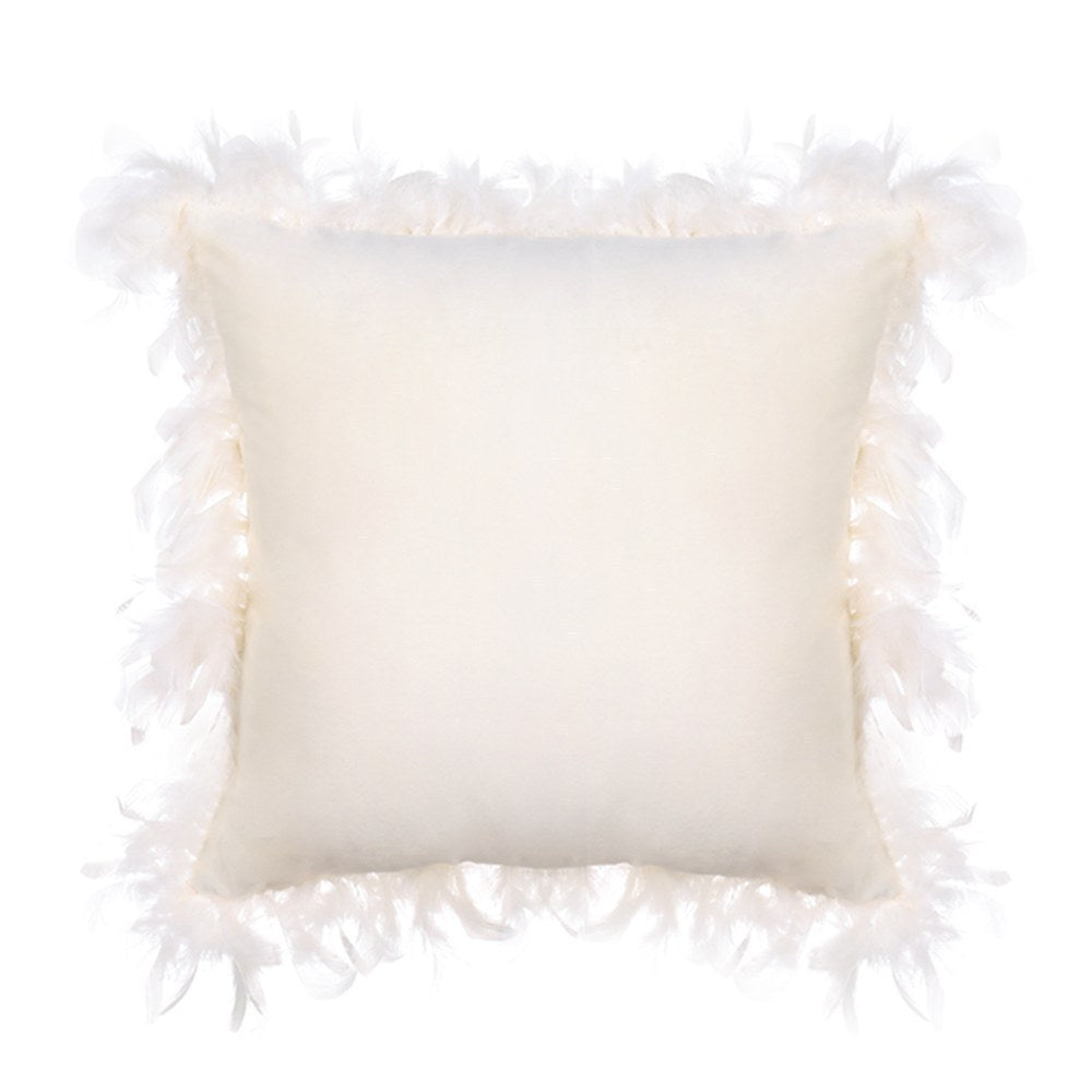 HKM-320019 Luxurious Velvet Feather Pillowcase for Cozy Bedroom Comfort