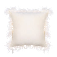 HKM-320019 Luxurious Velvet Feather Pillowcase for Cozy Bedroom Comfort