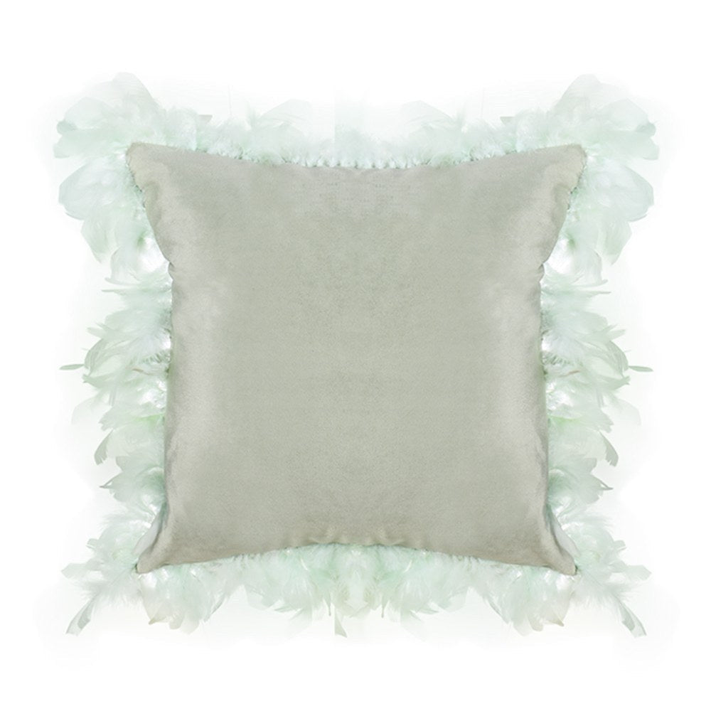 HKM-320019 Luxurious Velvet Feather Pillowcase for Cozy Bedroom Comfort
