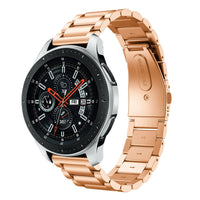 HKM-320083 Stainless Steel Three-Bead Watch Strap for Galaxy Watch 1/3 (41/42mm & 45/46mm)