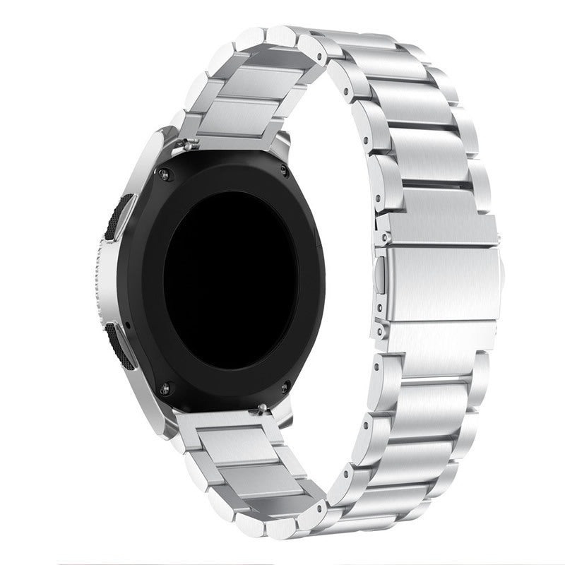 HKM-320083 Stainless Steel Three-Bead Watch Strap for Galaxy Watch 1/3 (41/42mm & 45/46mm)