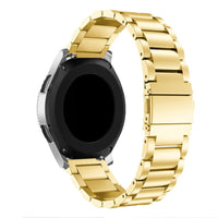 HKM-320083 Stainless Steel Three-Bead Watch Strap for Galaxy Watch 1/3 (41/42mm & 45/46mm)