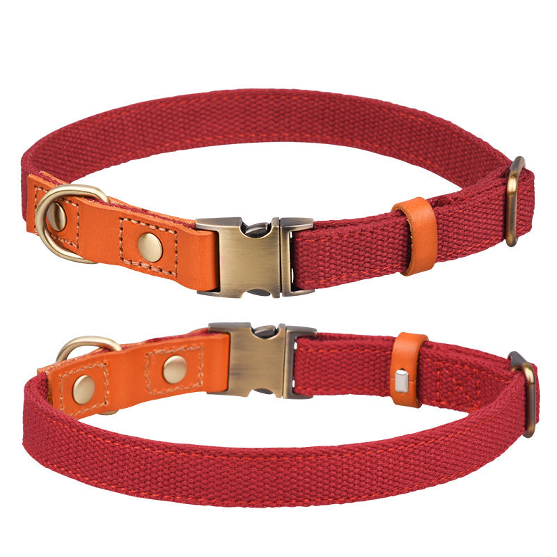 HKM-320275 First Layer Cowhide Pet Collar