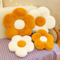 HKM-320531 Flower Shaped Cushion Pillow for Office Chairs - 35cm Soft Plush, Multiple Colors