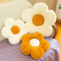 HKM-320531 Flower Shaped Cushion Pillow for Office Chairs - 35cm Soft Plush, Multiple Colors