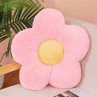 HKM-320531 Flower Shaped Cushion Pillow for Office Chairs - 35cm Soft Plush, Multiple Colors