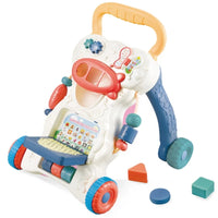 HKM-320531 Multi-Functional Baby Walker Carriage with Music and Lights, Folds Easily, Supports Up to 10kg, Ages 0-3