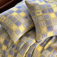 HKM-320723 Pastoral Floral Yarn-Dyed Cotton Double-Layer Gauze Bedding Set - 4-Piece Collection