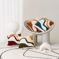 HKM-321043 Minimalist Line Art Pillow Cover - 45x45cm in Various Colors and Fabrics