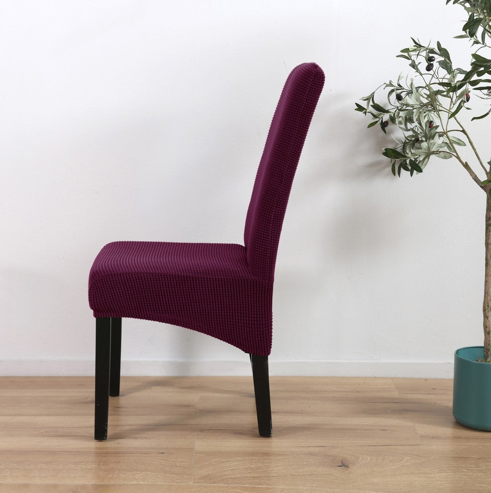 HKM-321107 Large Slanting Knit Padded Chair Cover for Dust Protection and Style