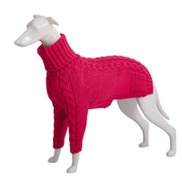 HKM-321299 High Neck Solid Color Acrylic Dog Sweater - Various Sizes & Colors
