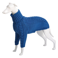 HKM-321299 High Neck Solid Color Acrylic Dog Sweater - Various Sizes & Colors