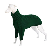HKM-321299 High Neck Solid Color Acrylic Dog Sweater - Various Sizes & Colors