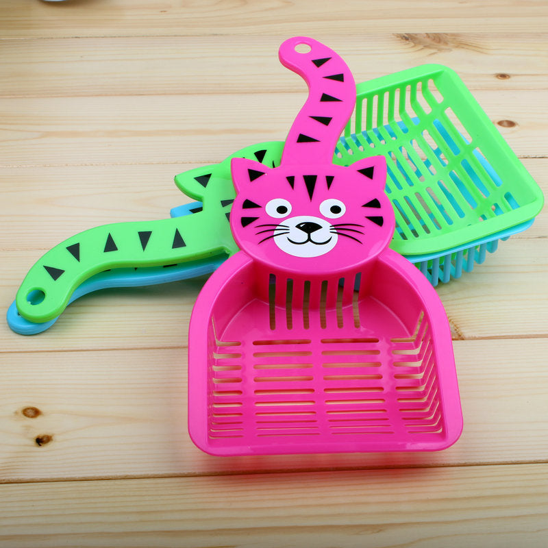 HKM-321491 Lovely Plastic Litter Scoop Pet Cat Sand Waste Scooper Shovel Cleaning Tool