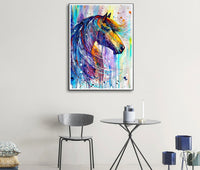 HKM-321555 Handmade 30x30cm Nordic Canvas Diamond Painting - 8000 Round Diamonds for Living Room, Bedroom, and More
