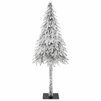 HKM-321683 Modern White Artificial Christmas Tree for Indoor and Outdoor Use - 58 inches - Space-Saving Design