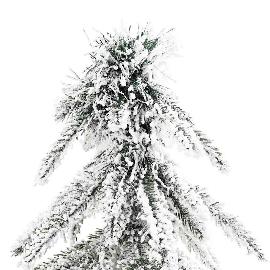 HKM-321683 Modern White Artificial Christmas Tree for Indoor and Outdoor Use - 58 inches - Space-Saving Design