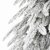 HKM-321683 Modern White Artificial Christmas Tree for Indoor and Outdoor Use - 58 inches - Space-Saving Design