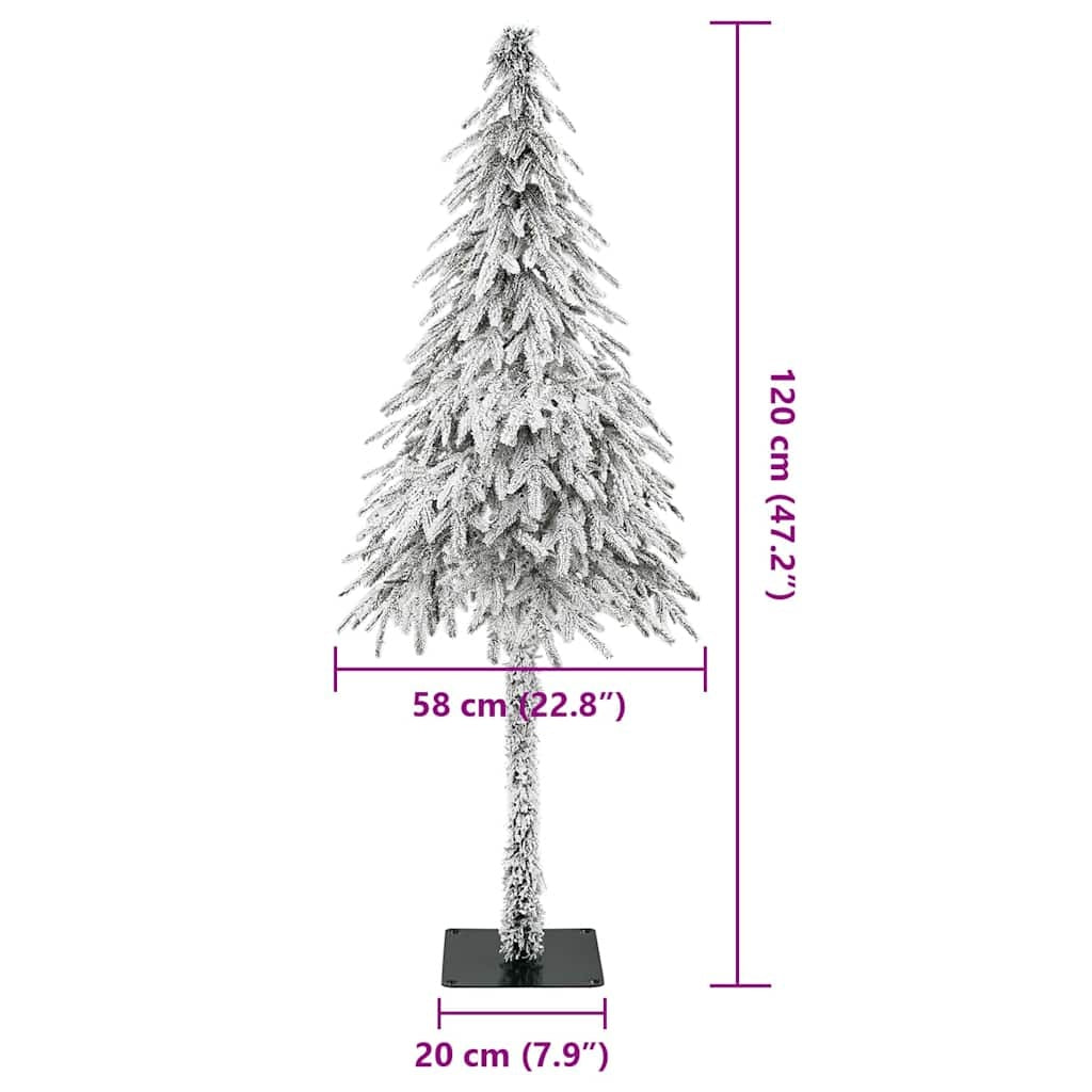 HKM-321683 Modern White Artificial Christmas Tree for Indoor and Outdoor Use - 58 inches - Space-Saving Design