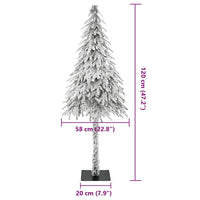 HKM-321683 Modern White Artificial Christmas Tree for Indoor and Outdoor Use - 58 inches - Space-Saving Design