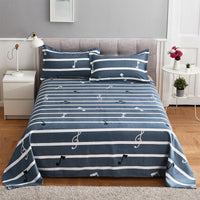 HKM-321683 Striped Bedding Set for Single and Double Beds in Various Styles and Sizes