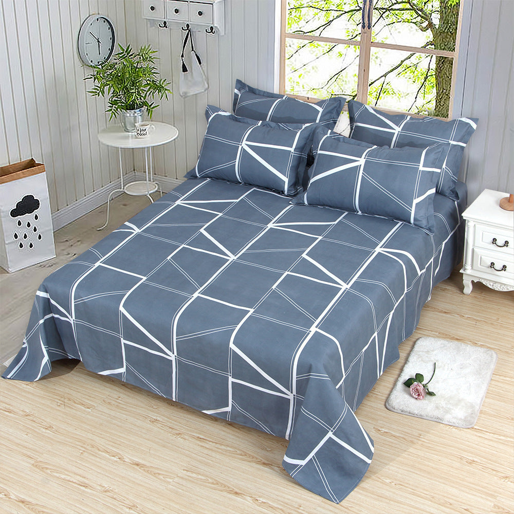 HKM-321683 Striped Bedding Set for Single and Double Beds in Various Styles and Sizes