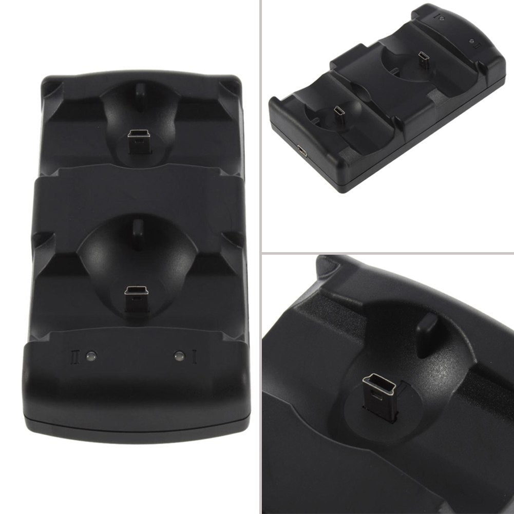 HKM-321747 USB Dual Charger Dock for PS3 Controllers and Move Navigation - Charges Two at Once