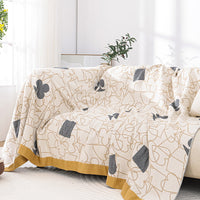 HKM-321875 Soft Cotton Towel Blanket - Breathable & Cozy, Available in Two Sizes