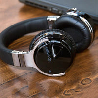 HKM-321939 Active Noise Cancelling Bluetooth Headset with Adjustable Earcups and Comfortable Leather Design