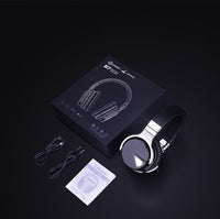 HKM-321939 Active Noise Cancelling Bluetooth Headset with Adjustable Earcups and Comfortable Leather Design