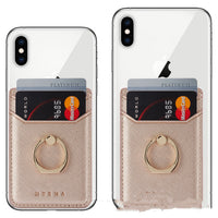 HKM-321939 Wallet-Style ID Card Holder with Phone Ring and Credit Card Storage, Durable PC Material, Easy to Clean