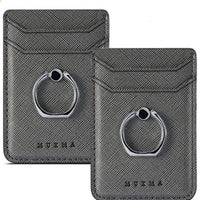 HKM-321939 Wallet-Style ID Card Holder with Phone Ring and Credit Card Storage, Durable PC Material, Easy to Clean