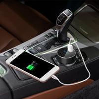 HKM-322131 Dual USB Car Charger Adapter with Fast Charging for iOS Devices and Tablets, Aluminum Alloy Design