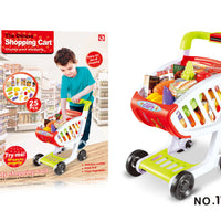 HKM-322131 Kids Supermarket Pretend Play Shopping Cart Toy Set for Learning and Imaginative Play