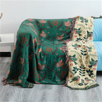 HKM-322195 Bohemian Cotton Jacquard Sofa Cover Blanket for All Seasons