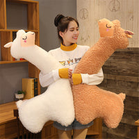 HKM-322195 Cozy Sheep Plush Doll Pillow – Soft Decorative Alpaca Design for Home and Sleep