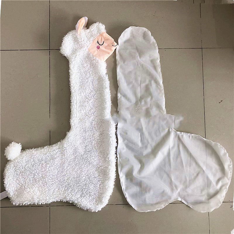 HKM-322195 Cozy Sheep Plush Doll Pillow – Soft Decorative Alpaca Design for Home and Sleep