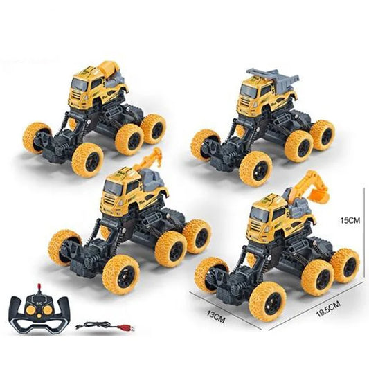 HKM-322451 1:18 Alloy Remote Control Climbing Car - Electric Engineering Vehicle Toy for Kids
