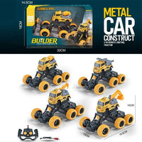 HKM-322451 1:18 Alloy Remote Control Climbing Car - Electric Engineering Vehicle Toy for Kids