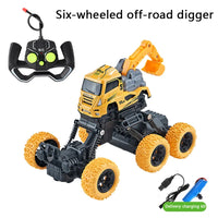 HKM-322451 1:18 Alloy Remote Control Climbing Car - Electric Engineering Vehicle Toy for Kids