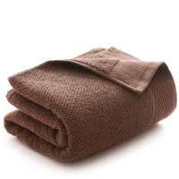 HKM-322451 Premium Pure Cotton Bath Towel - 70x140cm in Chocolate, Khaki, Beige, and Brown Shades