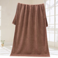 HKM-322451 Premium Pure Cotton Bath Towel - 70x140cm in Chocolate, Khaki, Beige, and Brown Shades